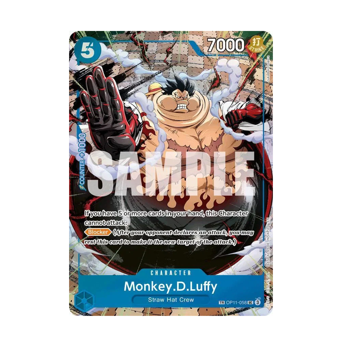 Monkey D. Luffy OP11-058 - OP11 Fist of Divine Speed - Treasure Rare