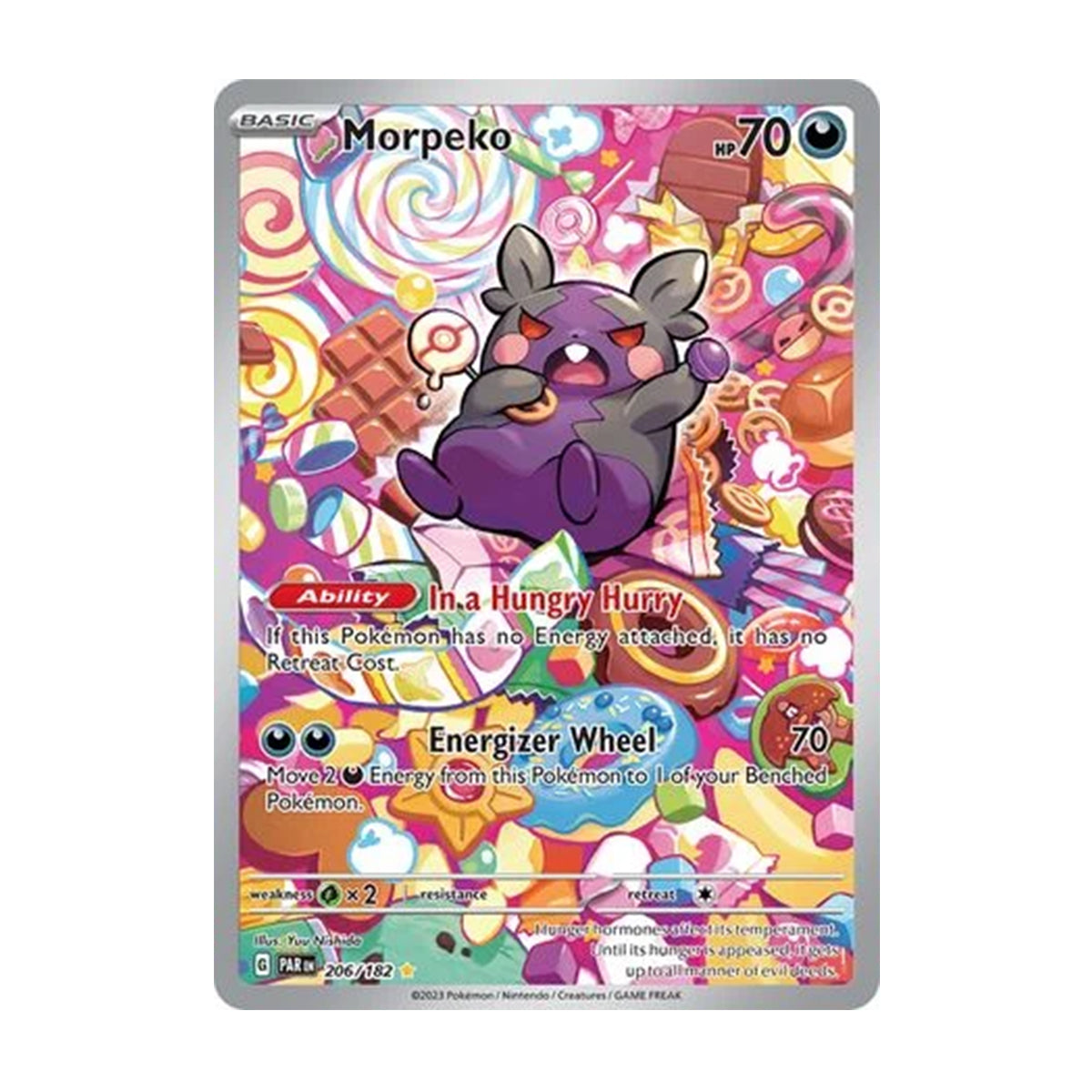 Morpeko 206/182 - Scarlet & Violet - Paradox Rift - Illustration Rare