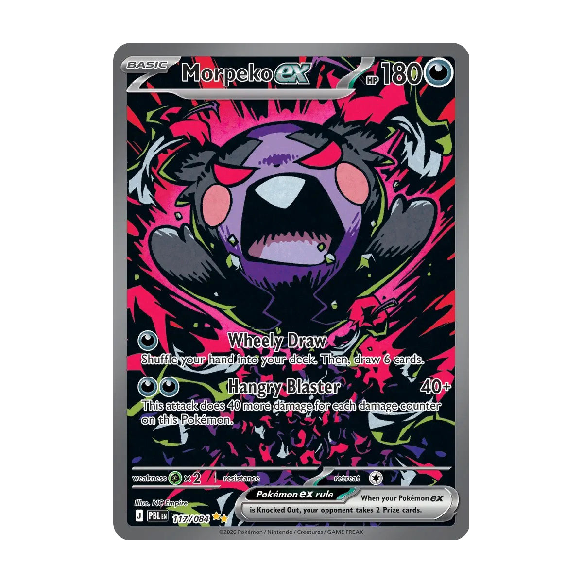 Morpeko ex 117/084 - Mega Evolution - Pitch Black - Special Illustration Rare