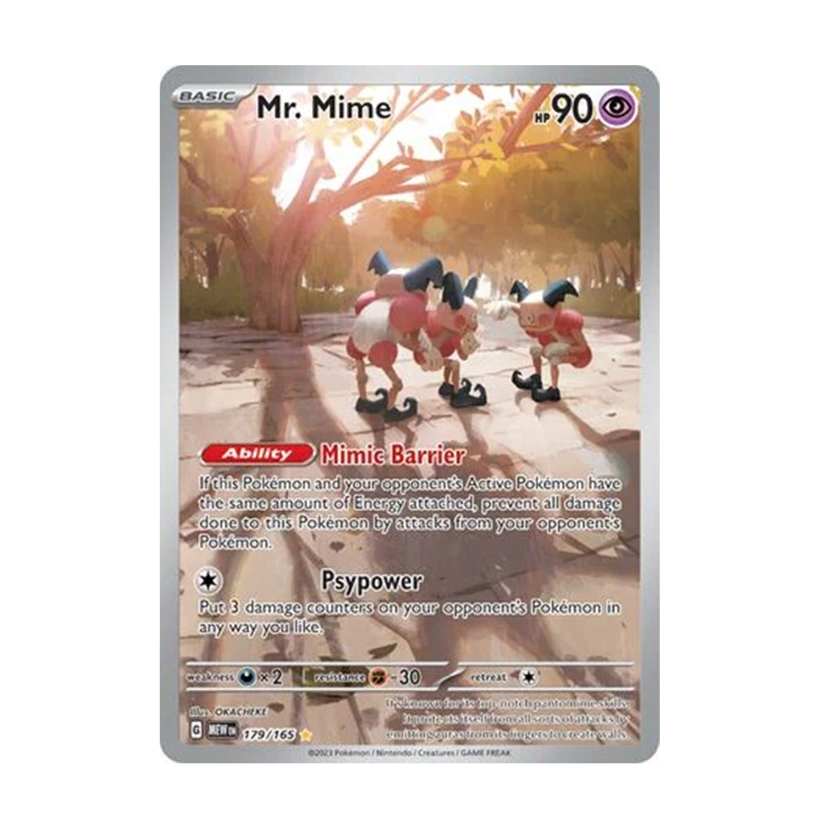 Mr. Mime 179/165 - Scarlet & Violet - 151 - Illustration Rare