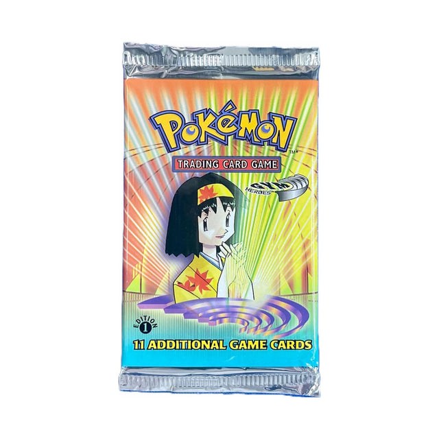 Pokemon - WOTC - Gym Heroes - 1st Edition - Booster Pack - Erika (Unweighed) - JET Cards