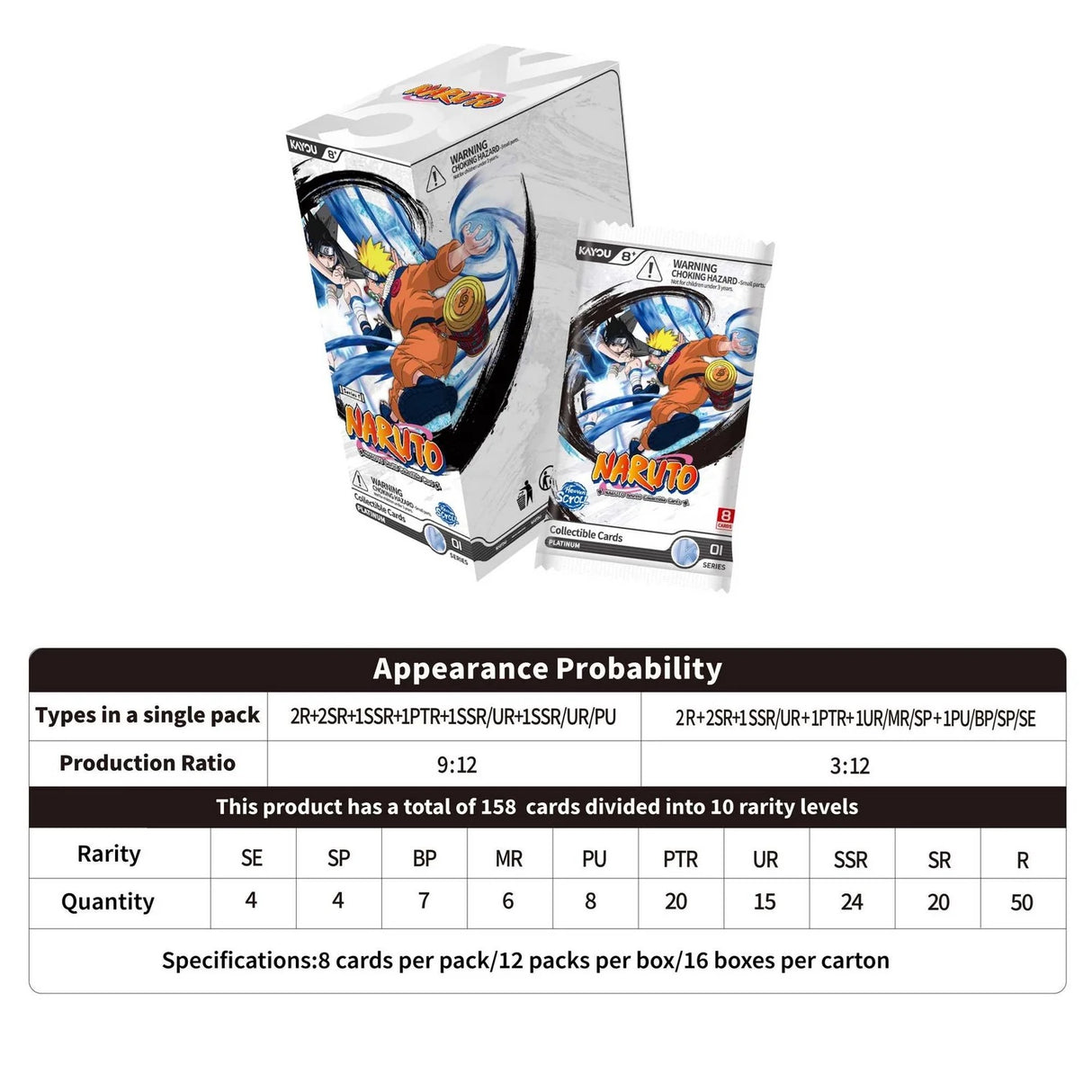 Kayou - Naruto - Smriti Collectible Cards Series 01 (Heaven Scroll) - Booster Box (12x Packs)