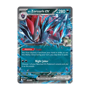 N's Zoroark ex 098/159 - Scarlet & Violet - Journey Together - Double Rare - JET Cards
