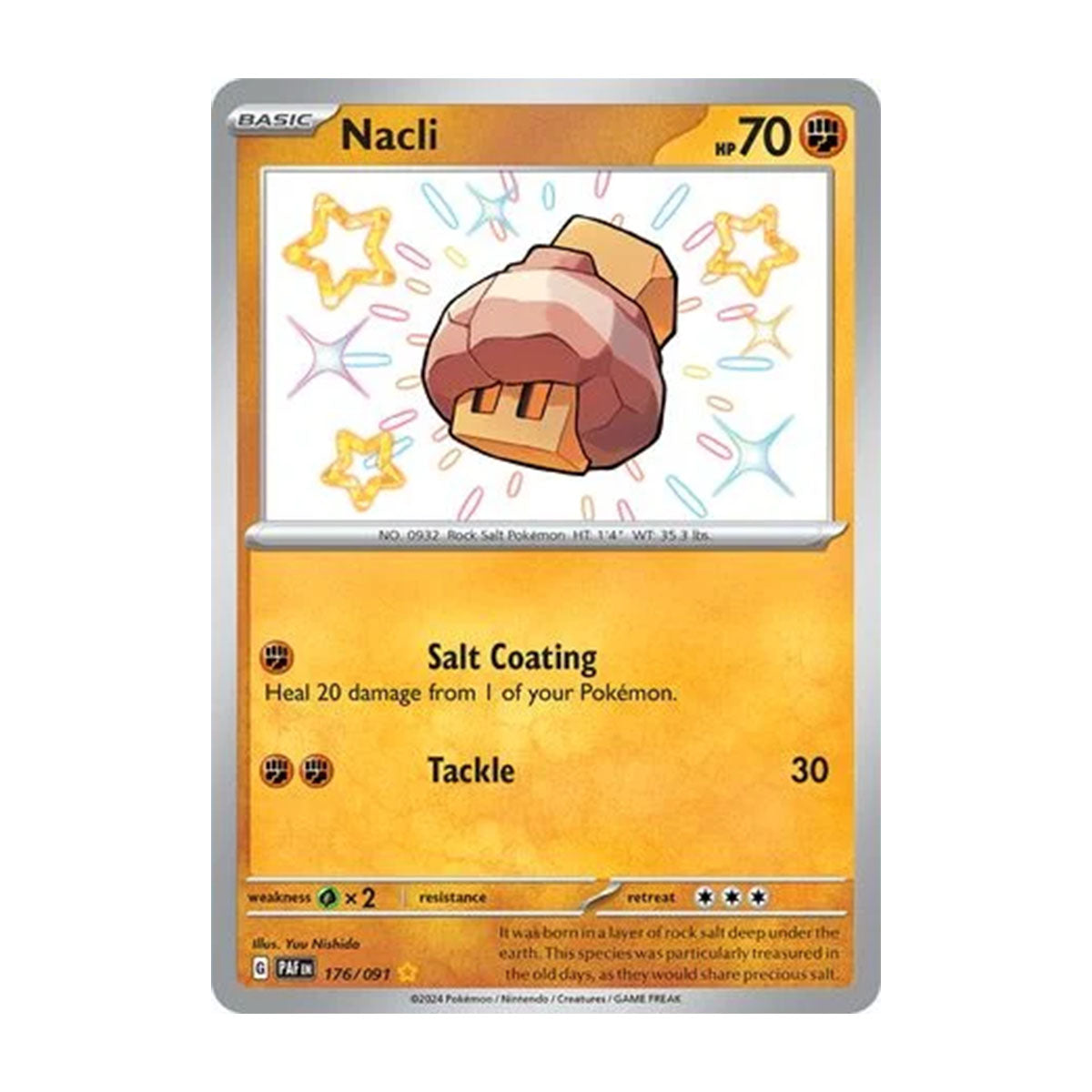 Nacli 176/091 - Scarlet & Violet - Paldean Fates - Shiny Rare