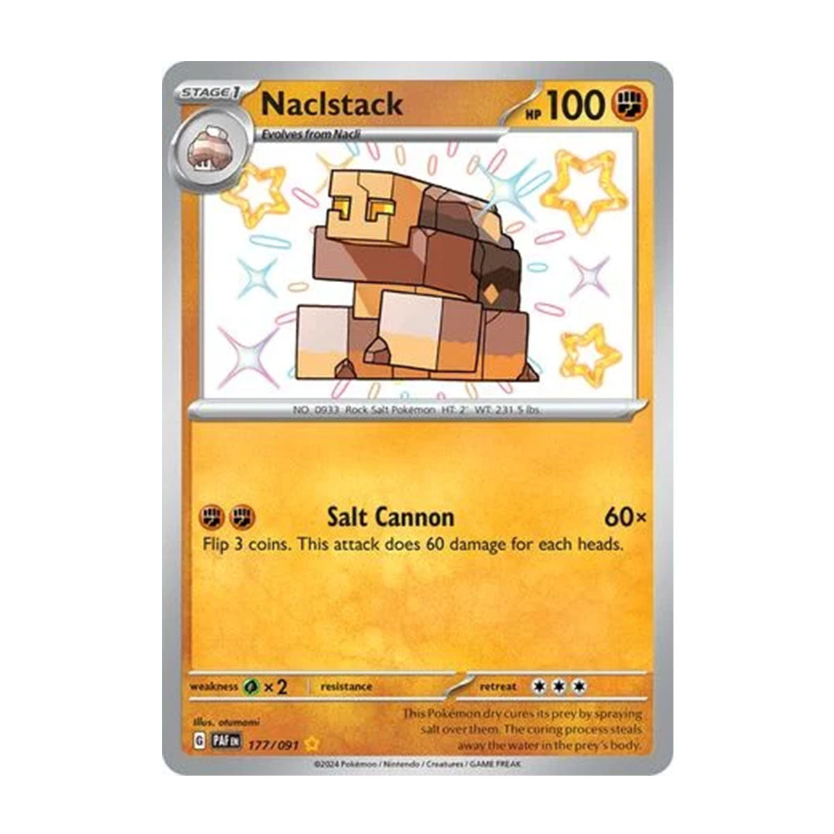 Naclstack 177/091 - Scarlet & Violet - Paldean Fates - Shiny Rare