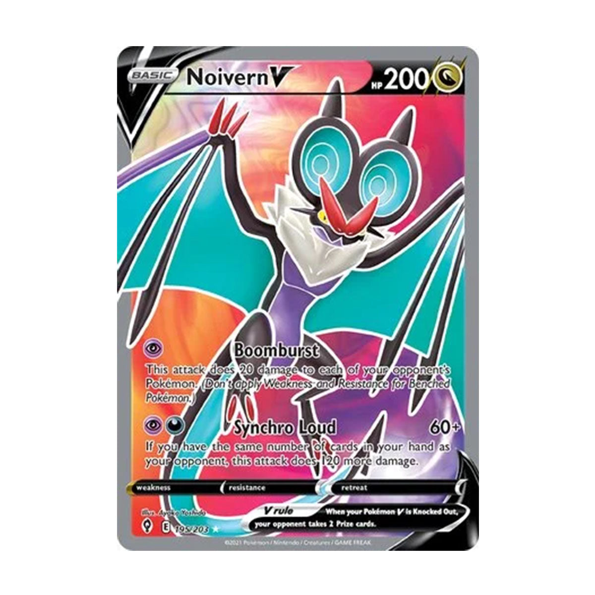 Noivern V 195/203 - Sword and Shield - Evolving Skies - Rare Ultra