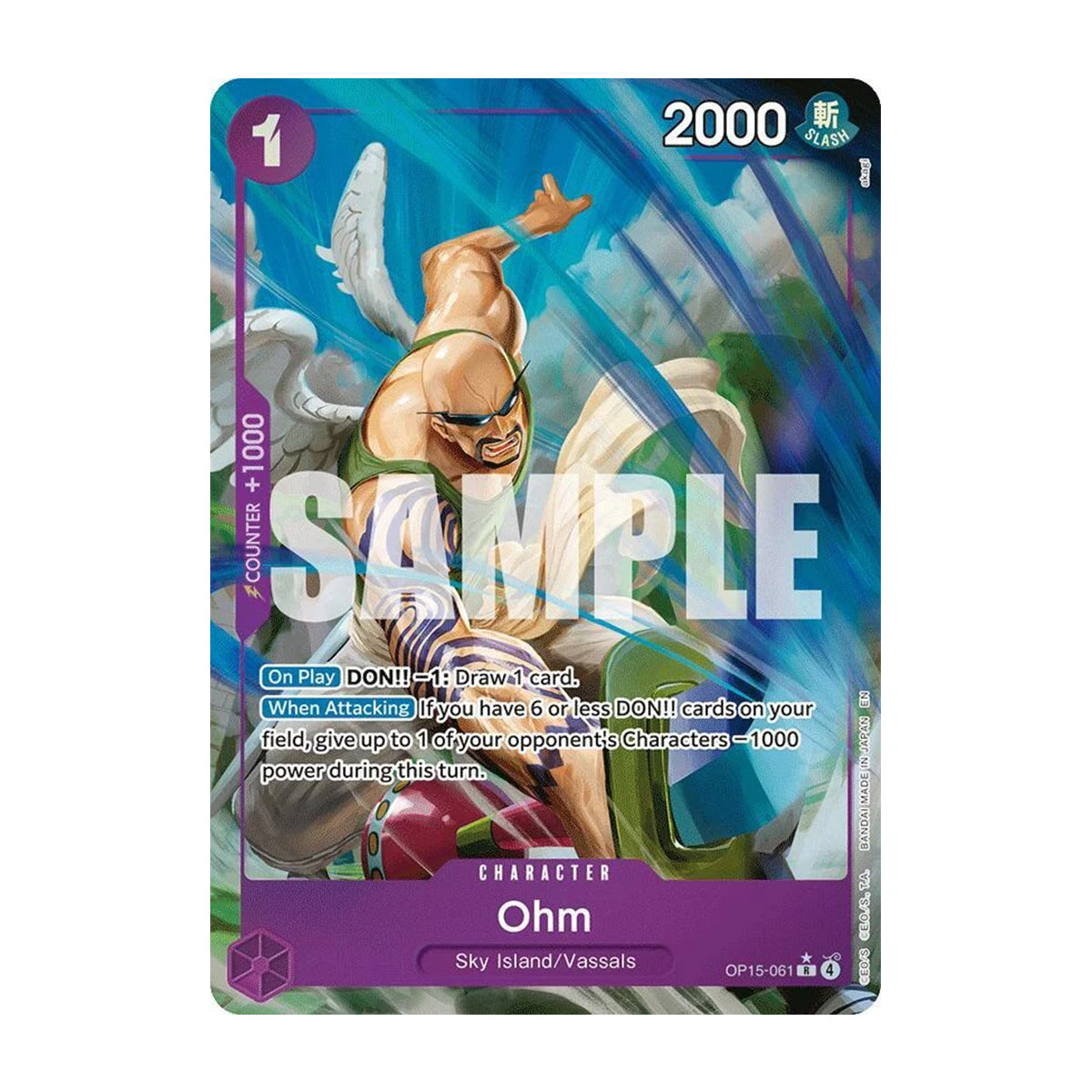 Ohm OP15-061 - OP15 Adventure on Kami's Island - Rare - Alternate Art