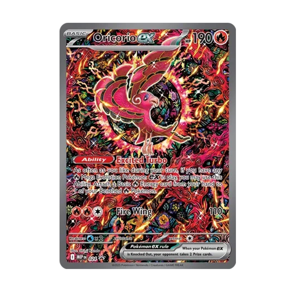 Oricorio ex MEP 024 - Mega Evolution - Black Star Promo