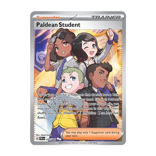 Paldean Student 231/091 - Scarlet & Violet - Paldean Fates - Ultra Rare - JET Cards