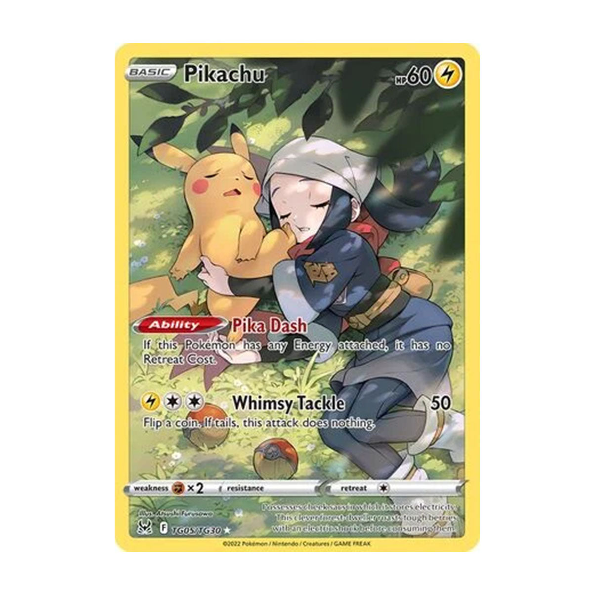 Pikachu TG05/TG30 - Sword and Shield - Lost Origin - Rare Holo