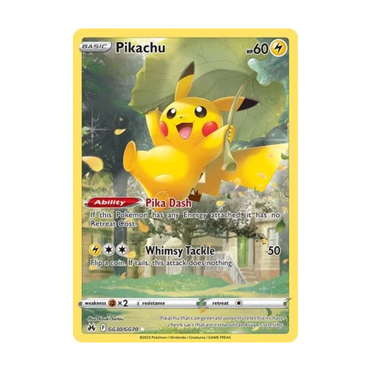 Pikachu GG30/GG70 - Sword & Shield - Crown Zenith - Holo Rare