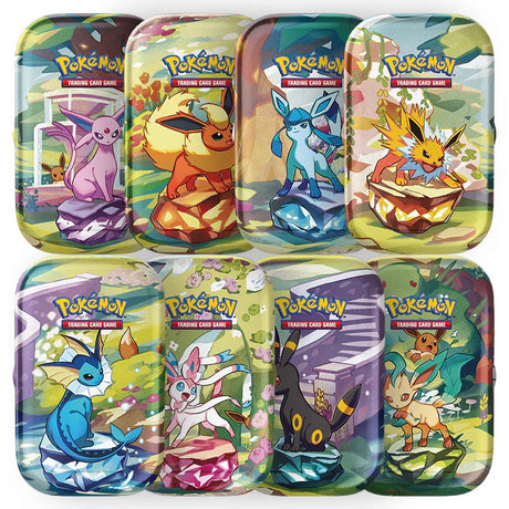 Pokemon - Scarlet & Violet - Prismatic Evolutions - Mini Tin - Display (8 Mini Tins)