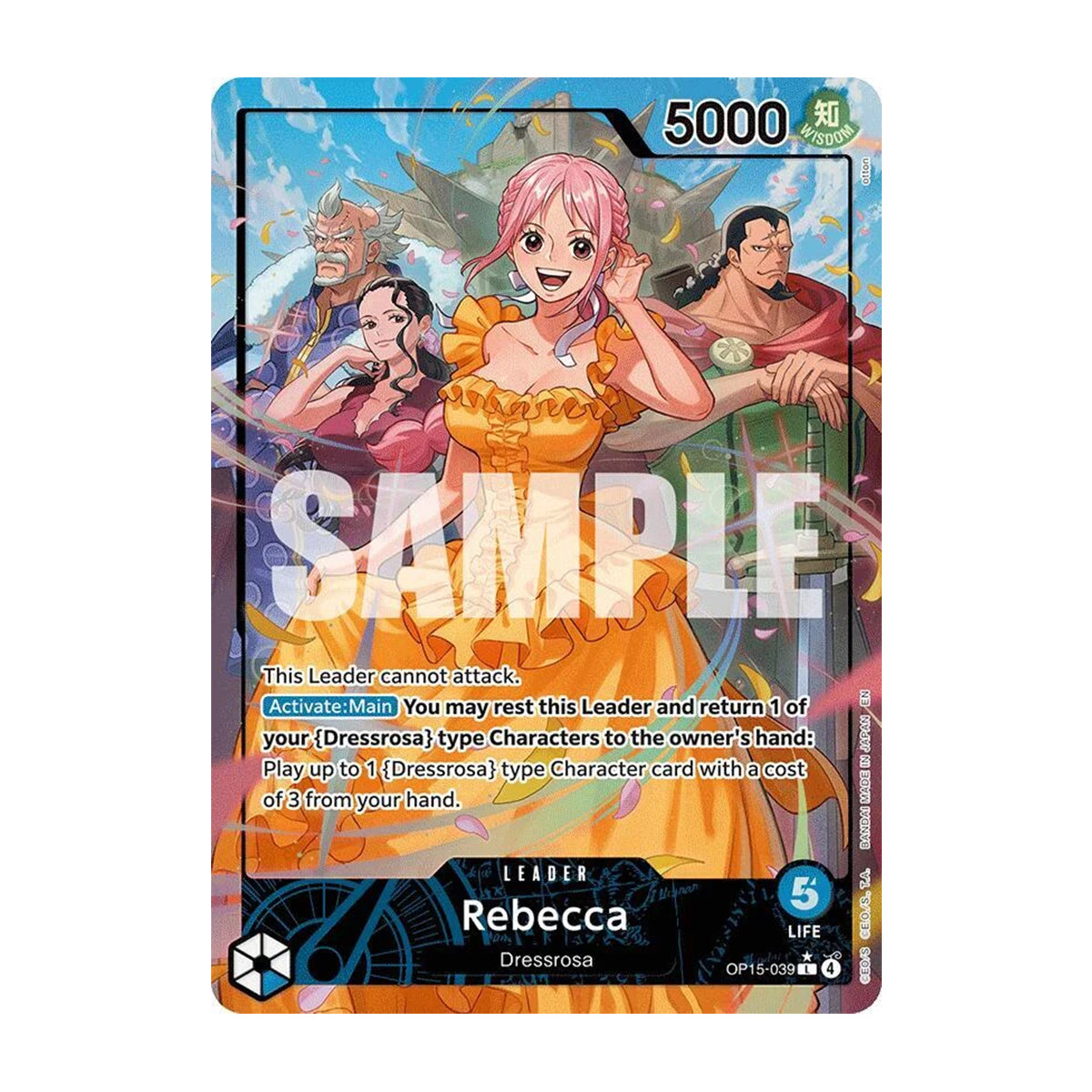 Rebecca OP15-039 - OP15 Adventure on Kami's Island - Leader - Alternate Art
