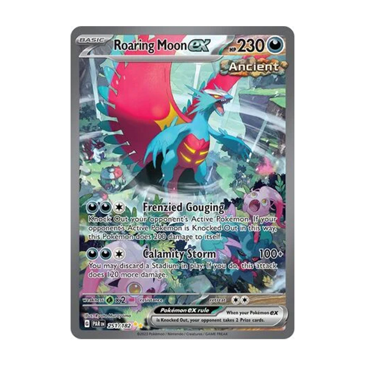 Roaring Moon EX 251/182 - Scarlet & Violet - Paradox Rift - Special Illustration Rare