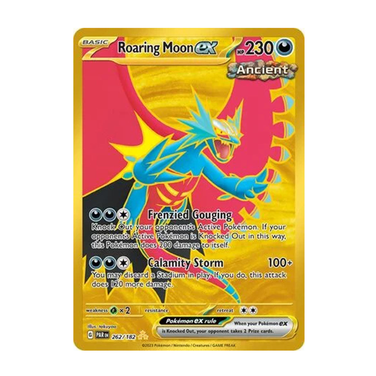 Roaring Moon EX 262/182 - Scarlet & Violet - Paradox Rift - Hyper Rare