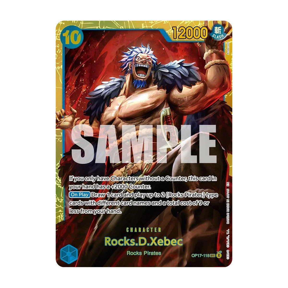 Rocks D. Xebec OP17-118 - OP17 - The World's Strongest Warriors - Secret Rare