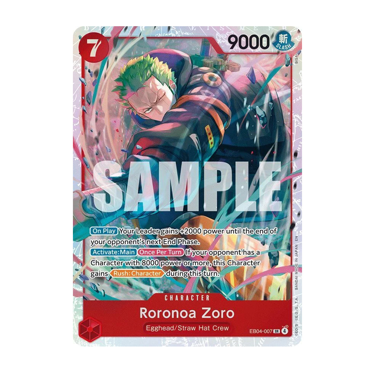 Roronoa Zoro EB04-007 - OP15 Adventure on Kami's Island - Super Rare