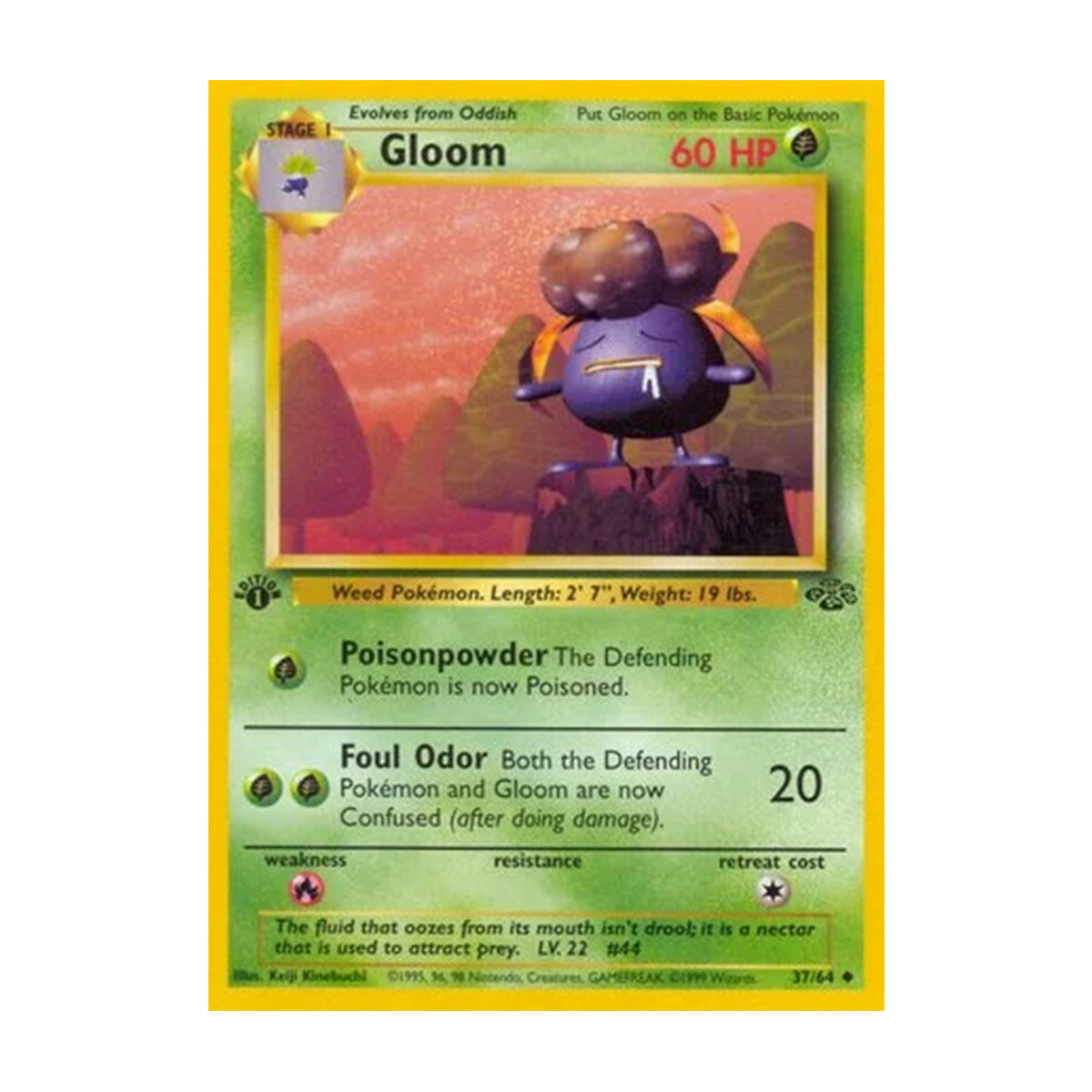 Gloom 37/64 - Base Set - Jungle - Uncommon - 1st Edition
