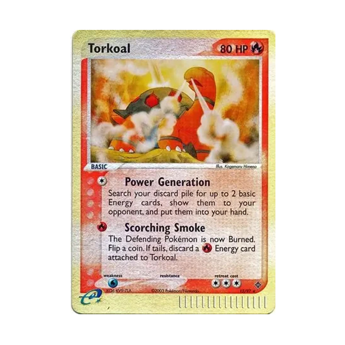 Torkoal 12/97  - EX Dragon - Reverse Holo