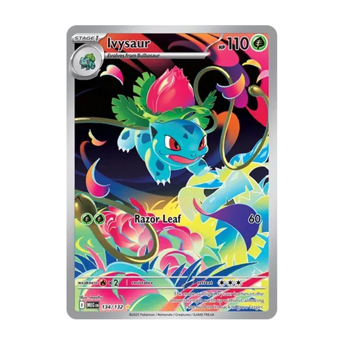 Ivysaur 134/132 - Mega Evolution - Base - Illustration Rare