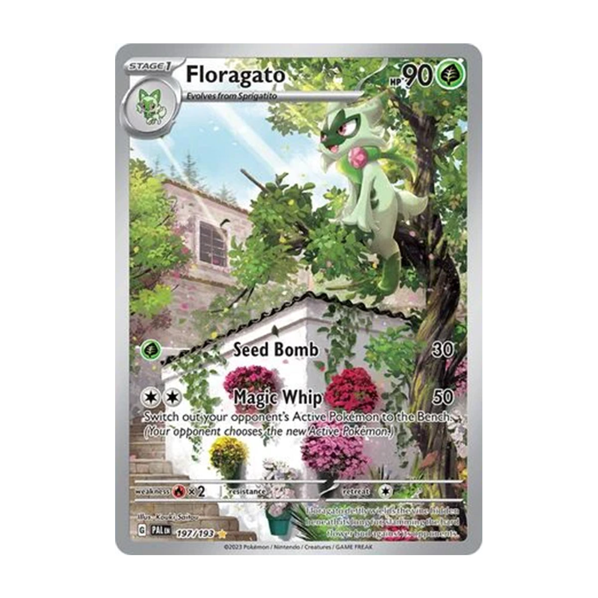Floragato 197/193 - Scarlet & Violet - Paldea Evolved - Illustration Rare