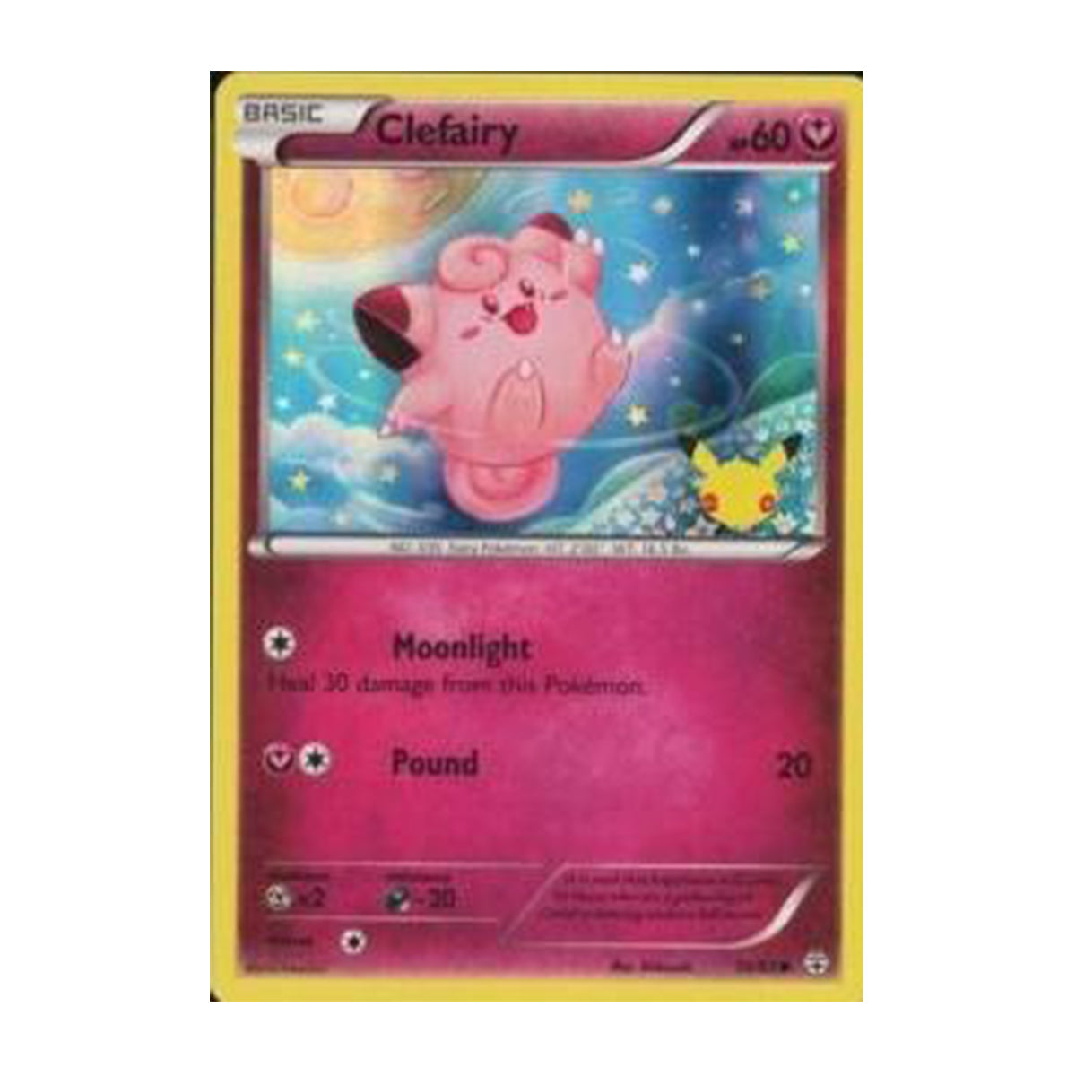 Clefairy 50/83 - XY - Generations 20th Anniversary  - Common Sealed