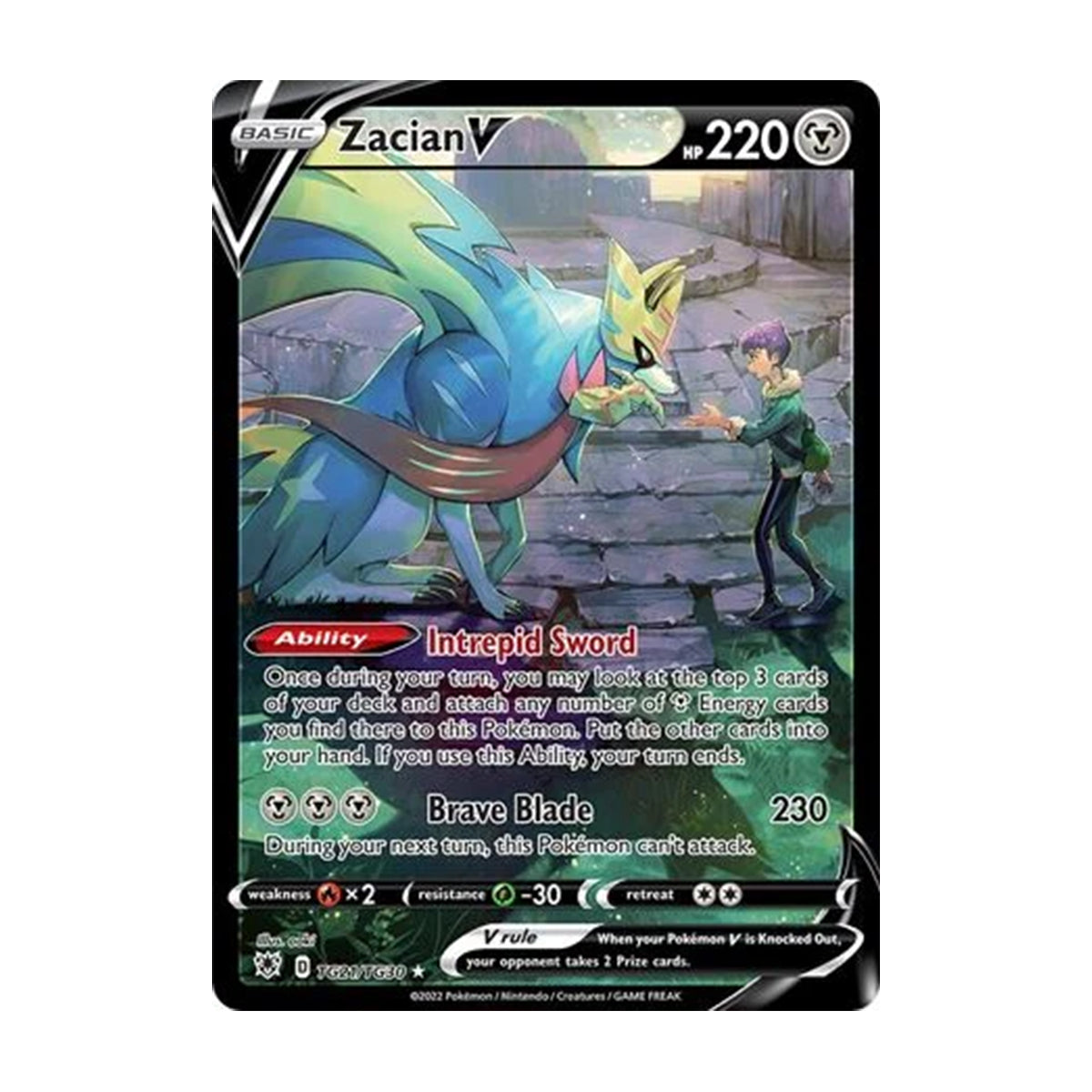 Zacian V TG21/TG30 - Sword & Shield - Astral Radiance - Holo Rare V