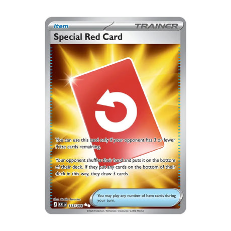Special Red Card 113/086 - Mega Evolution - Chaos Rising - Ultra Rare - JET Cards