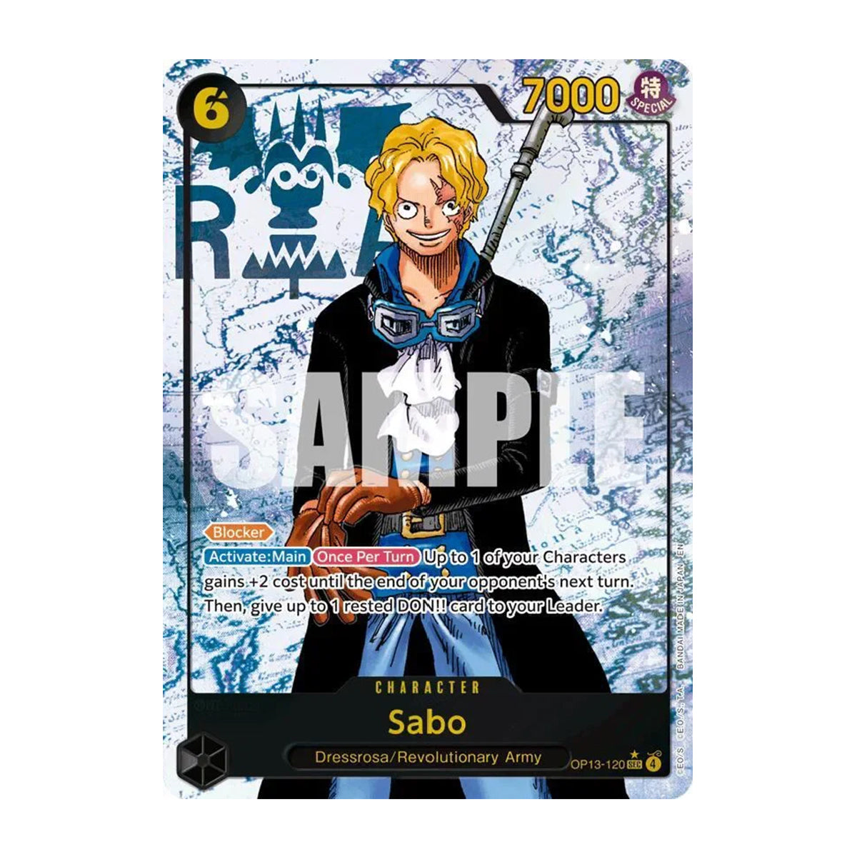 Sabo OP13-120 - OP13 Carrying on His Will - Secret Rare - Alternate Art