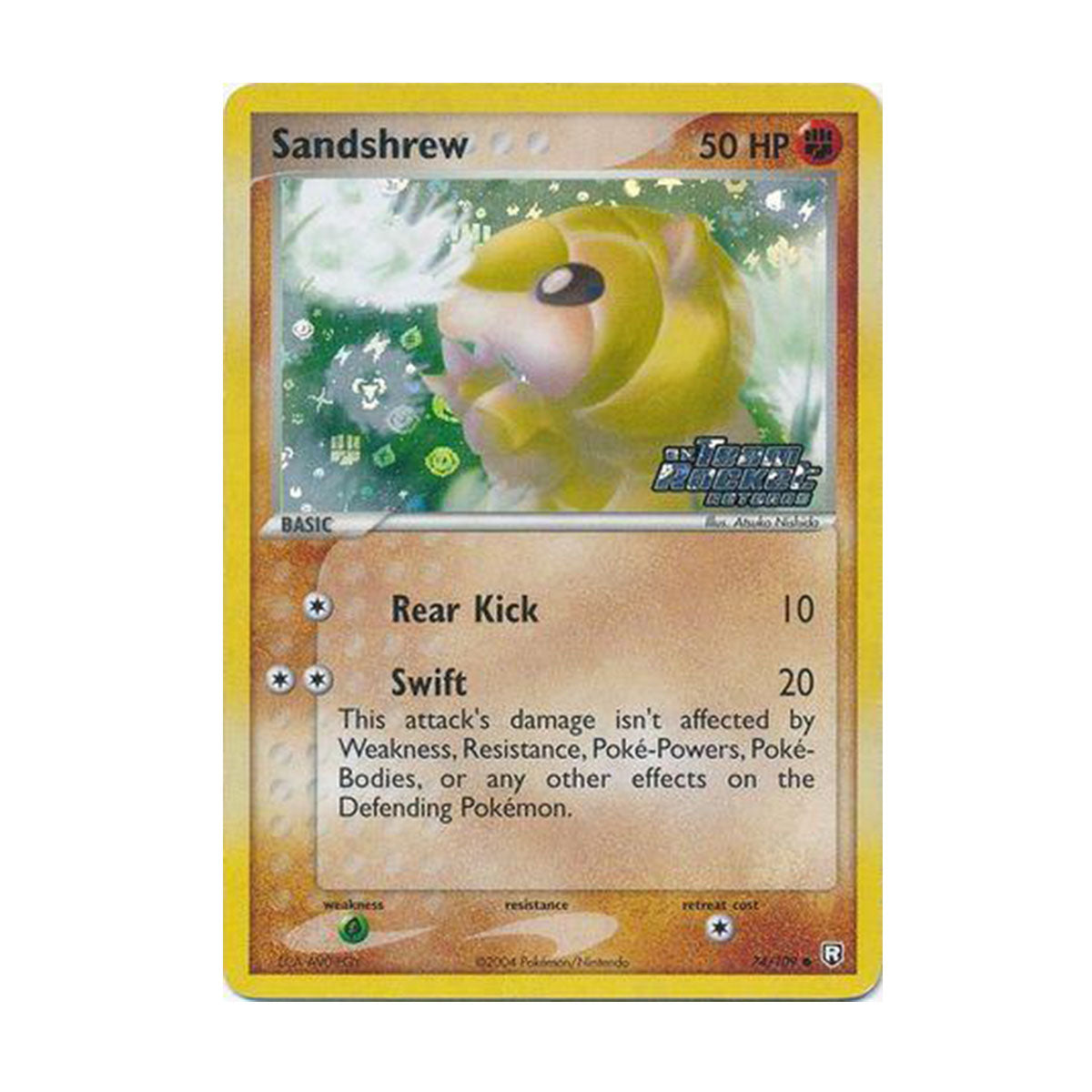 Sandshrew 74/109 Stamped - EX Team Rocket Returns - Reverse Holo