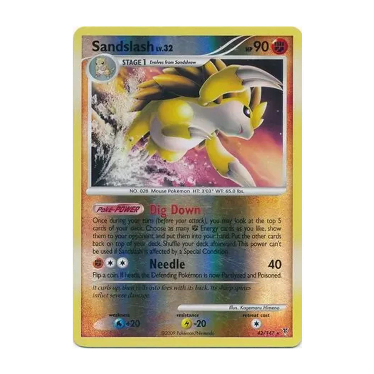 Sandslash Lv. 32 42/147 - Platinum - Supreme Victors - Rare