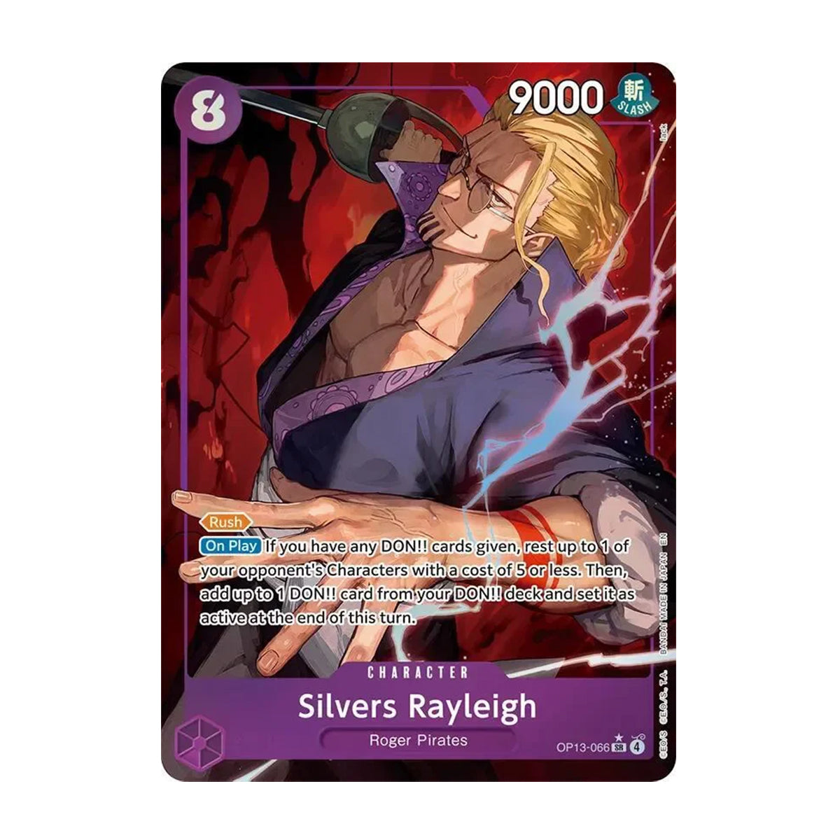Silvers Rayleigh OP13-066 - OP13 Carrying on His Will - Super Rare - Alternate Art