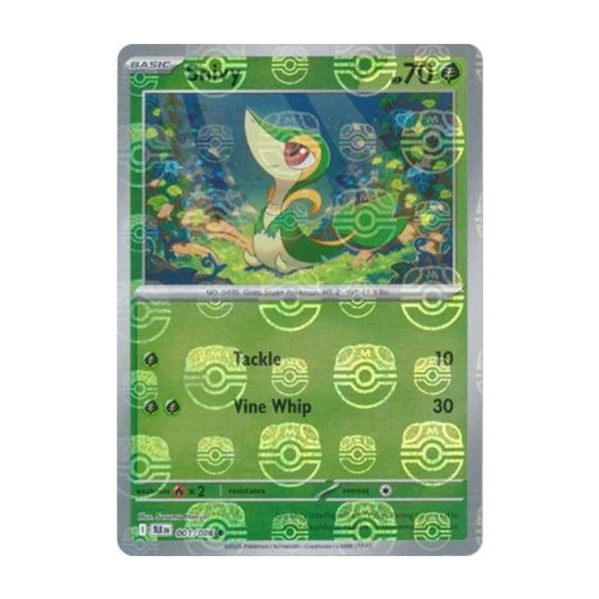 Snivy 001/086 - Scarlet & Violet - Black Bolt - Master Ball