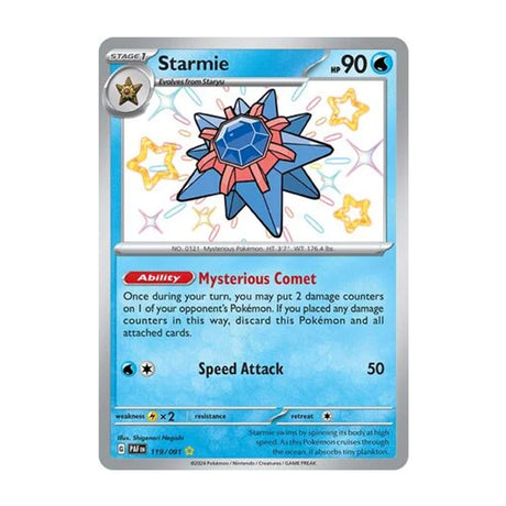 Starmie 119/091 - Scarlet & Violet - Paldean Fates - Shiny Rare - JET Cards