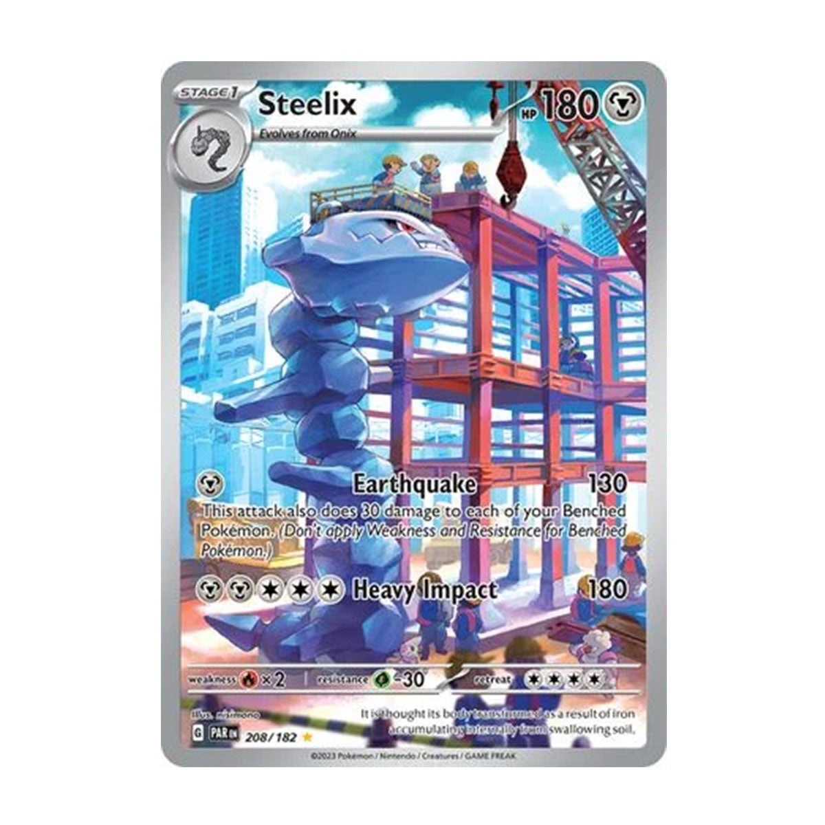 Steelix 208/182 - Scarlet & Violet - Paradox Rift - Illustration Rare