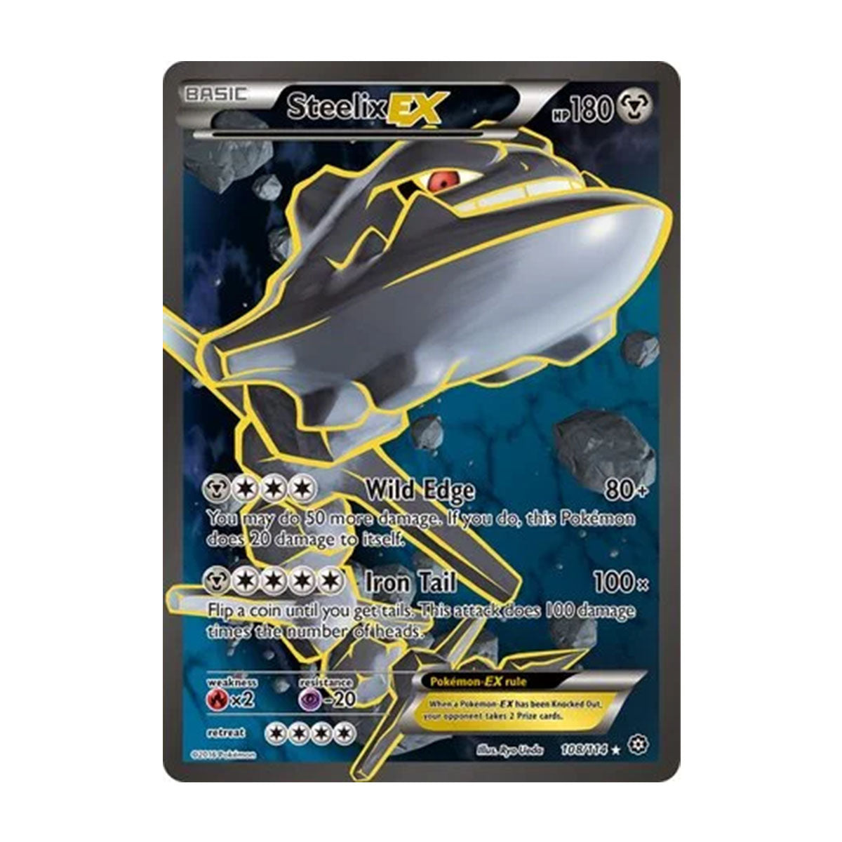 Steelix EX 108/114 - XY - Steam Siege - Rare Ultra