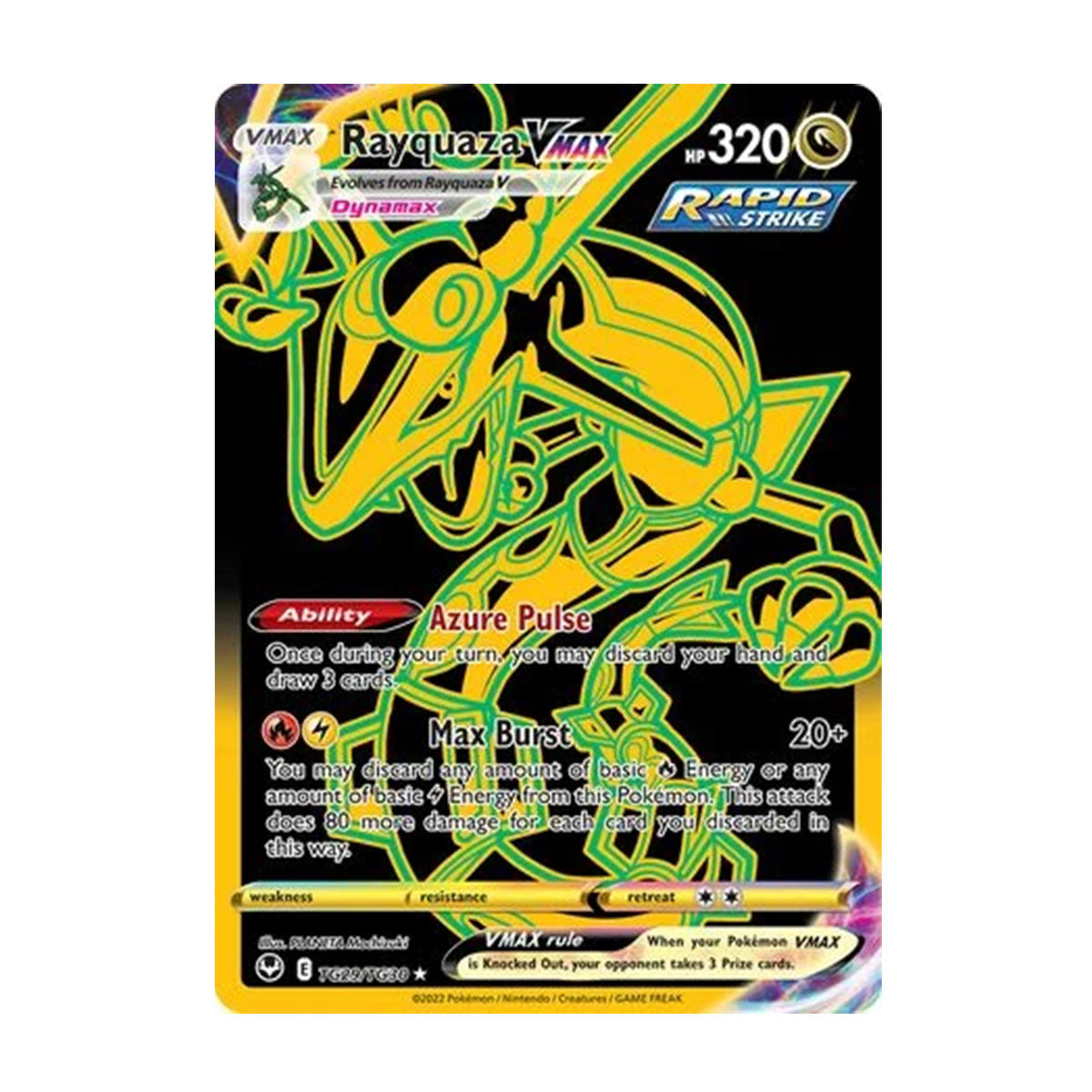 Rayquaza VMAX TG29/TG30 - Sword and Shield - Silver Tempest - Rare Secret