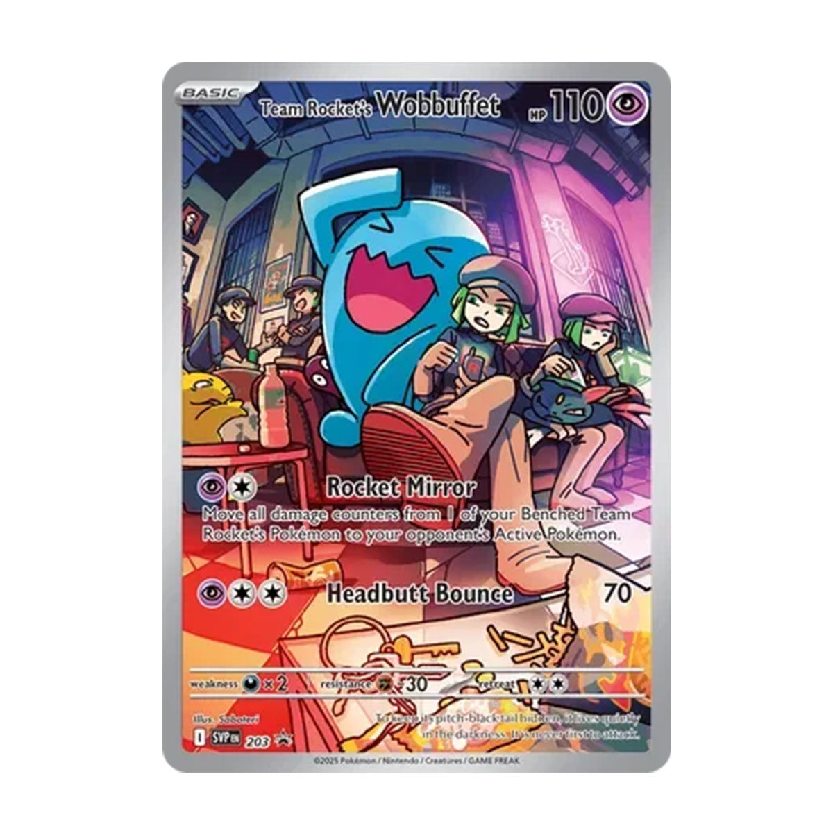 Team Rocket's Wobbuffet SVP203 - Scarlet & Violet - Promo