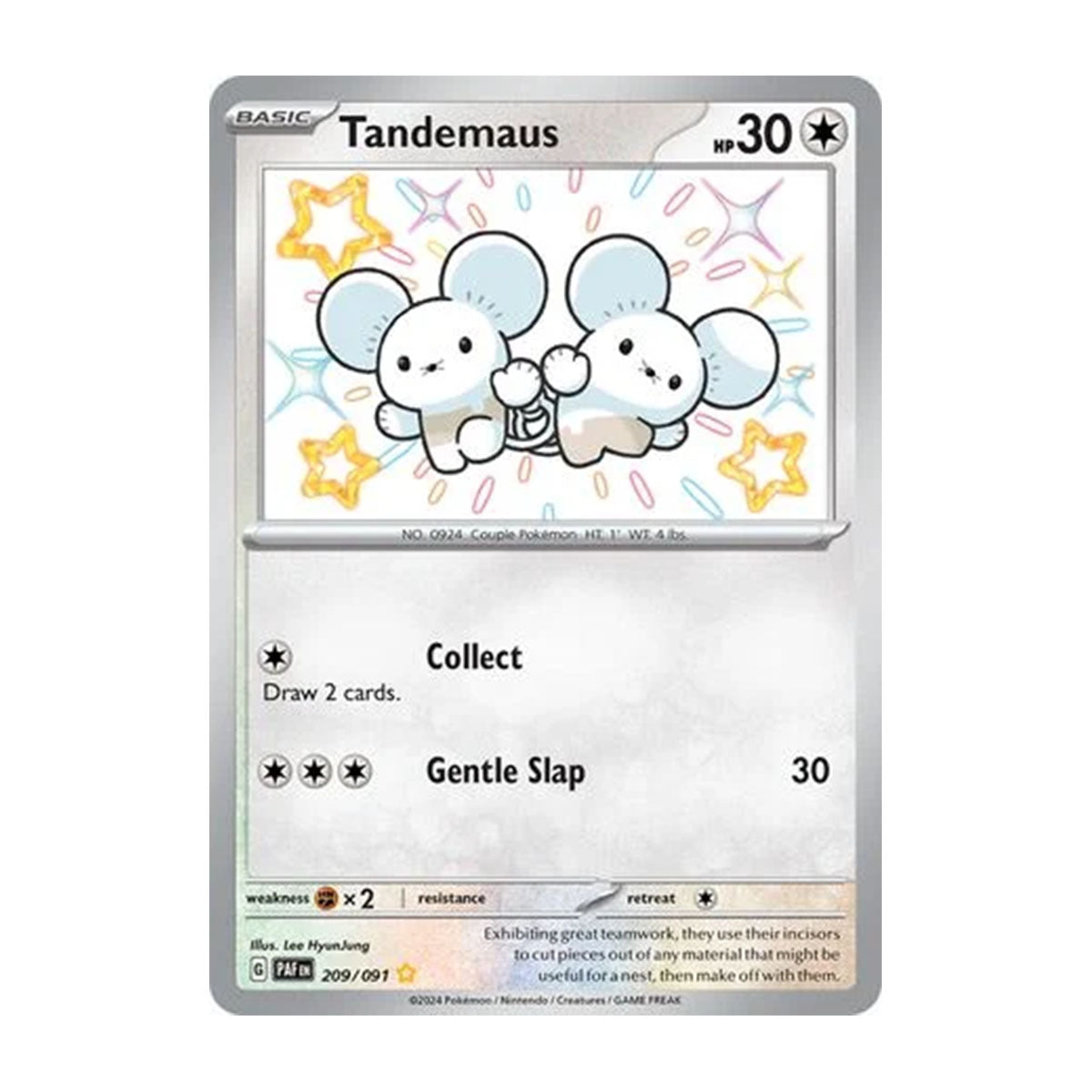 Tandemaus 209/091 - Scarlet & Violet - Paldean Fates - Shiny Rare