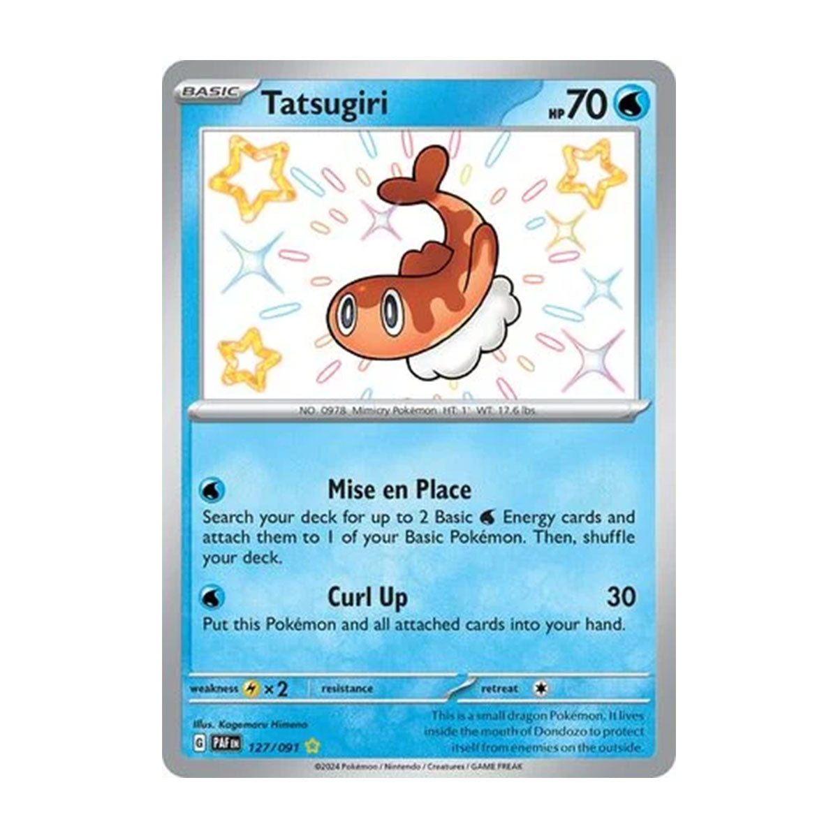Tatsugiri 127/091 - Scarlet & Violet - Paldean Fates - Shiny Rare