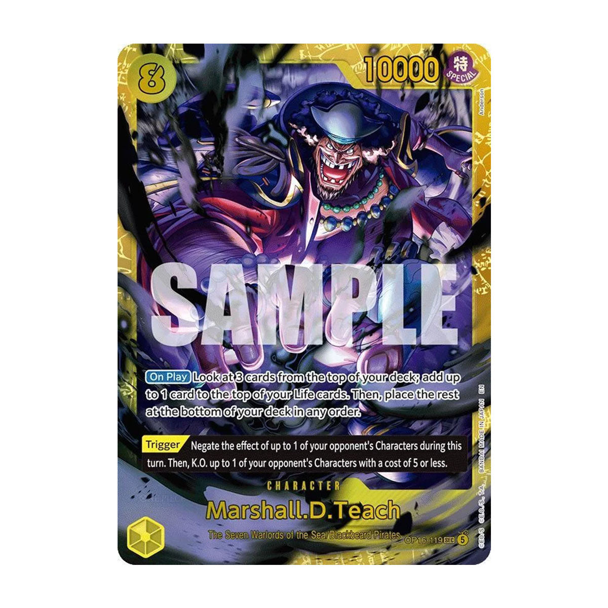 Marshall D. Teach OP16-119 - OP16 - The Time of Battle - Secret Rare