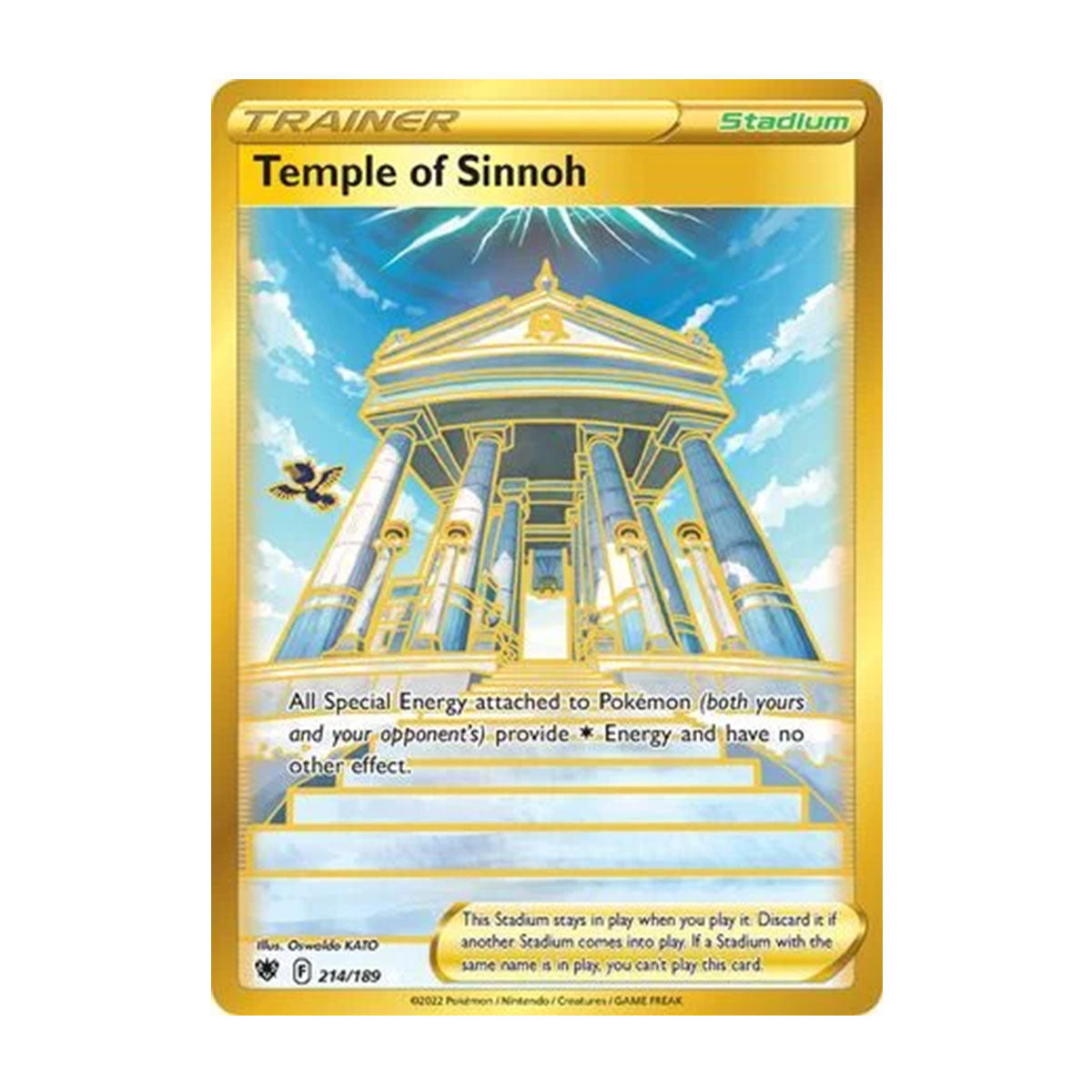 Temple of Sinnoh 214/189 - Sword & Shield - Astral Radiance - Rare Secret