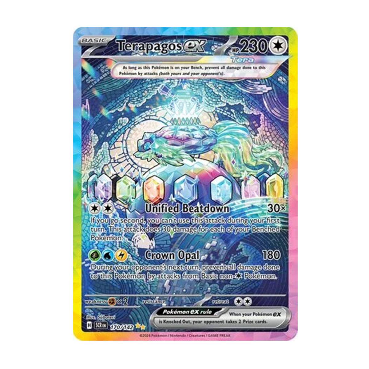 Terapagos ex 170/142 - Scarlet & Violet - Stellar Crown - Special Illustration Rare