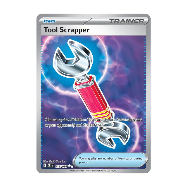 Tool Scrapper 115/086 - Mega Evolution - Chaos Rising - Ultra Rare - JET Cards
