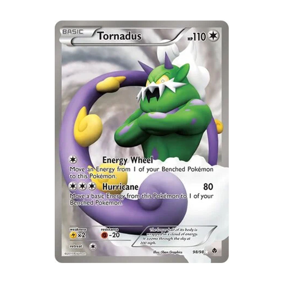 Tornadus 98/98 - XY - Emerging Powers - Rare Ultra