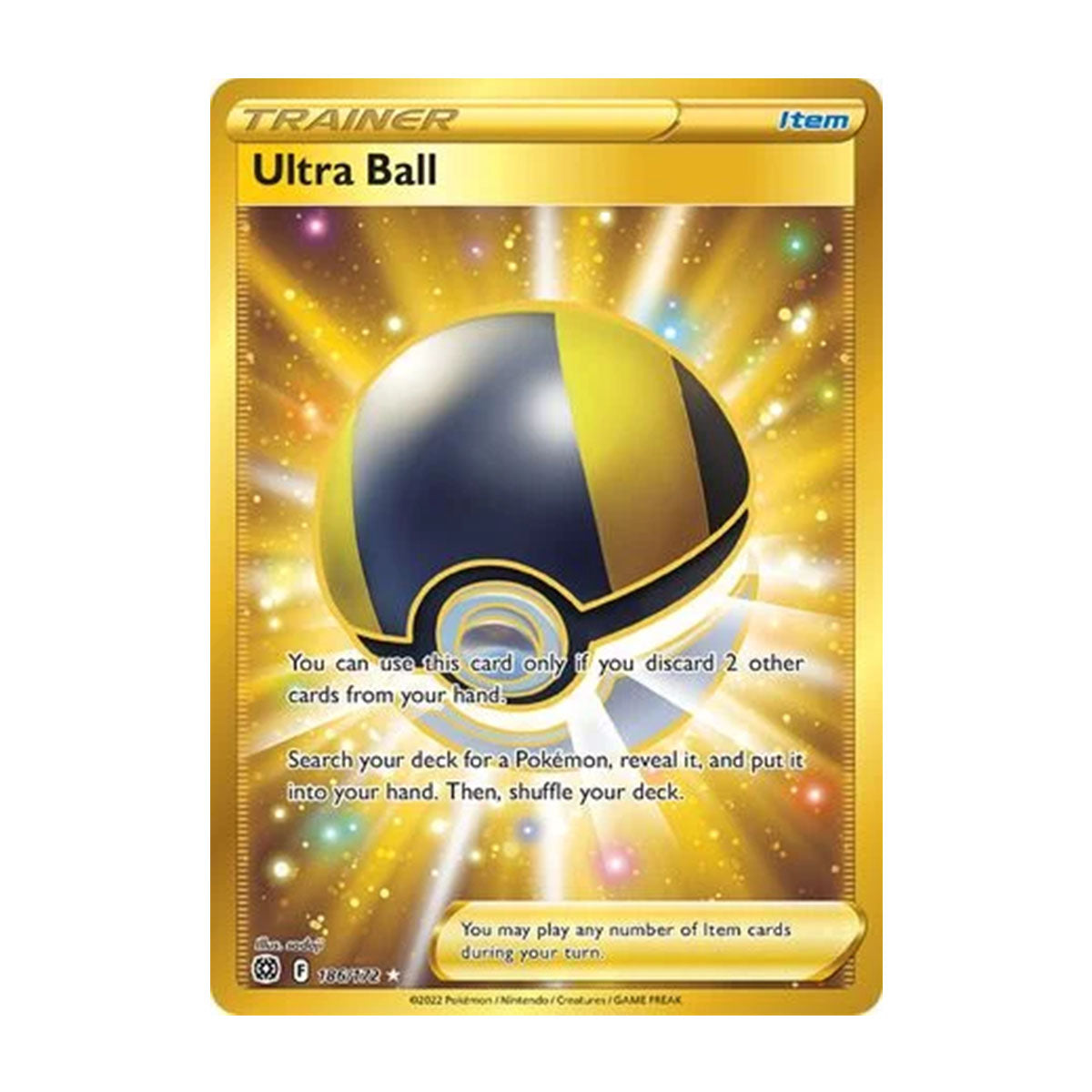 Ultra Ball 186/172 - Sword & Shield - Brilliant Stars - Rare Secret