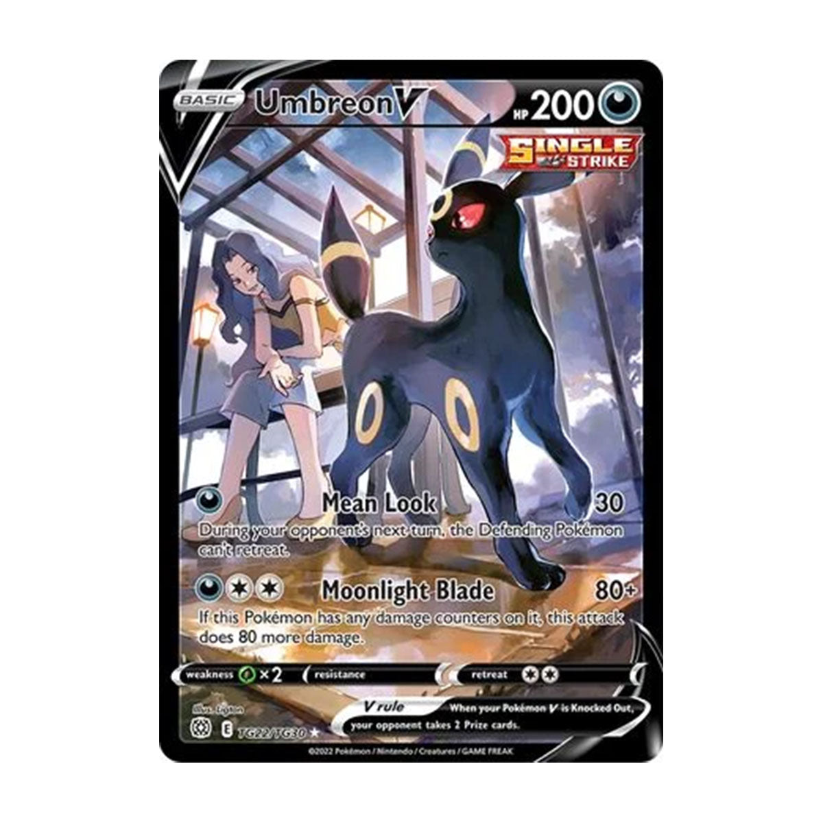 Umbreon V TG22/TG30 - Sword & Shield - Brilliant Stars - Holo Rare V