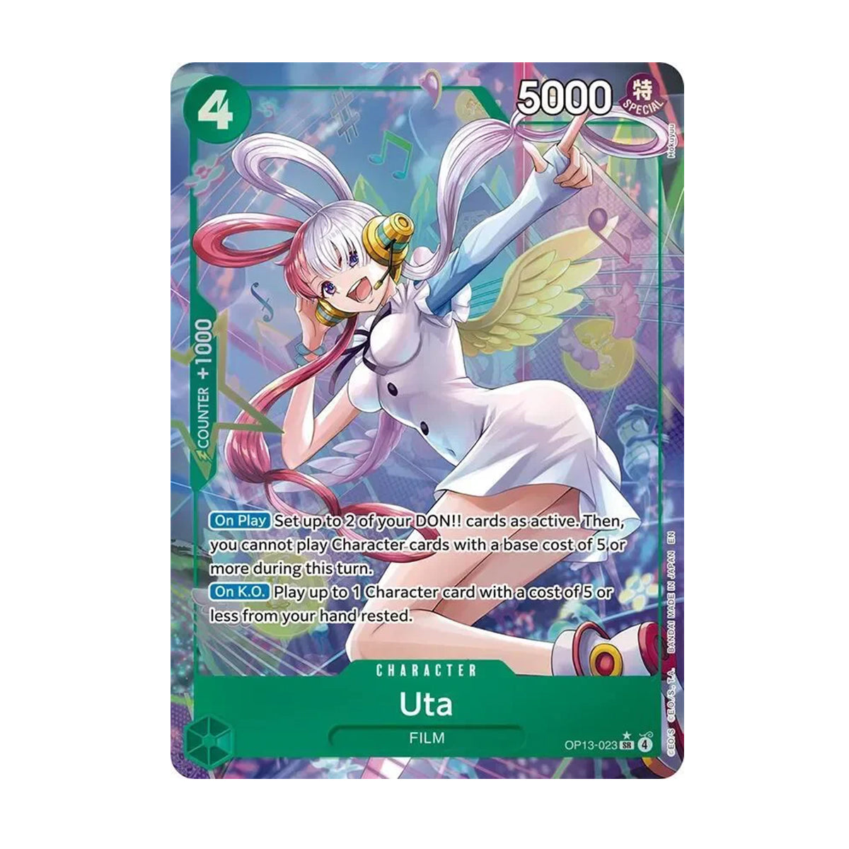 Uta OP13-023 - OP13 Carrying On His Will - Super Rare - Alternate Art