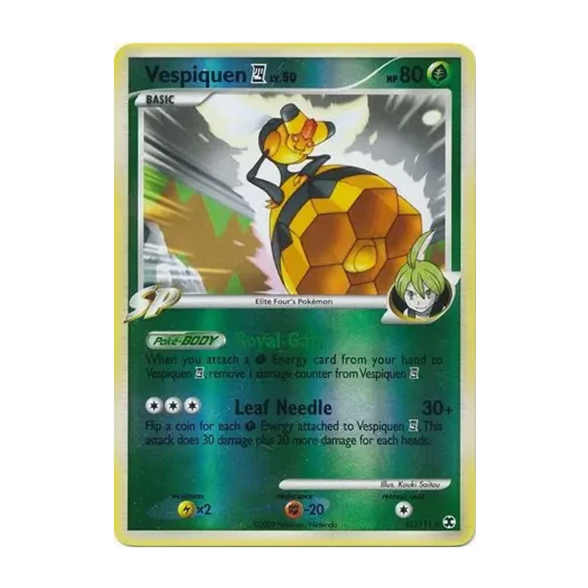 Vespiqueen E4 Lv. 50 35/111 - Platinum - Rising Rivals - Rare Holo