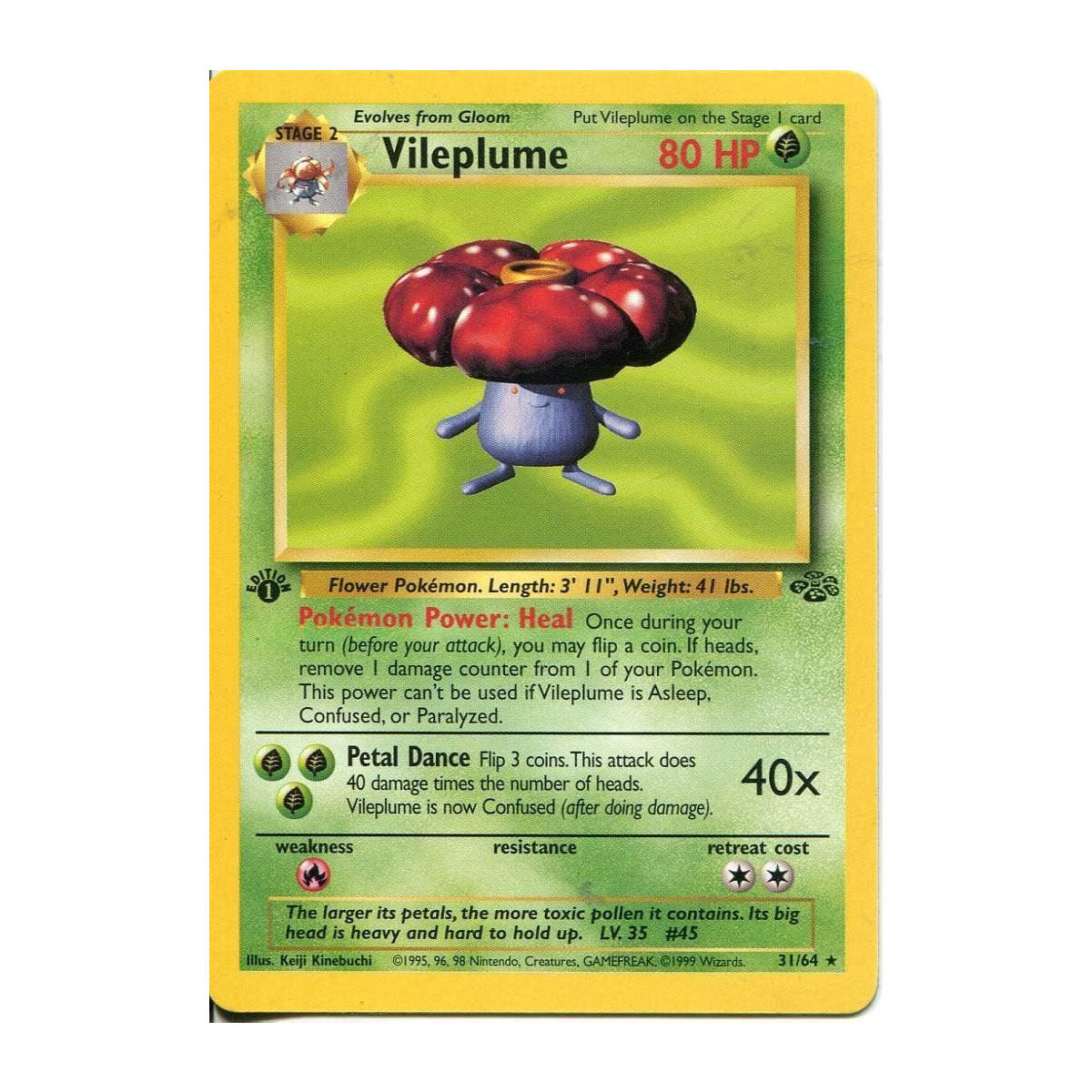 Vileplume 15/64 - Base Set - Jungle - Rare Holo